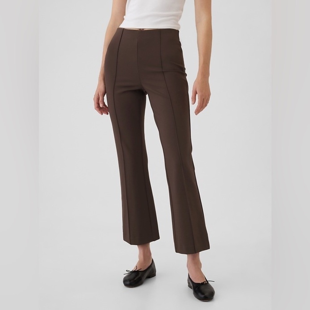 NEW! GAP Brown High Rise Ponte Crop Kick Pants - Size XL TALL🩷